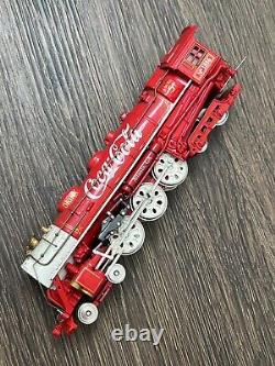 Ensemble de train de collection Coca-Cola de The Franklin Mint de 1999 avec voie ferrée