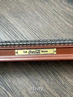 Ensemble de train de collection Coca-Cola de The Franklin Mint de 1999 avec voie ferrée