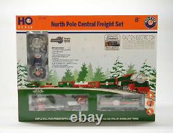 Ensemble de train de marchandises Lionel Ho Scale North Pole Central à vapeur, voie NPC 1951020, NEUF.