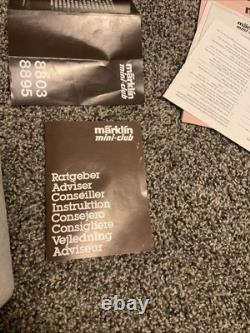 Ensemble de train de marchandises Vintage Marklin Mini Club échelle Z #8160 avec rails / transformateur