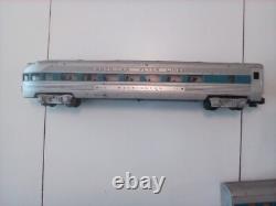 Ensemble de train de passagers American Flyer Comet bande bleue, 31 pièces de voie, 2 aiguillages