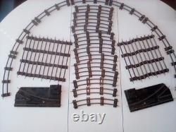 Ensemble de train de passagers American Flyer Comet bande bleue, 31 pièces de voie, 2 aiguillages