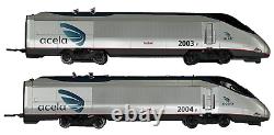 Ensemble de train de passagers Bachmann Amtrak Acela Express à l'échelle Ho avec livraison gratuite