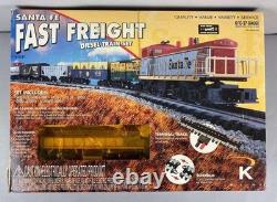 Ensemble de train diesel K-Line SANTA FE FAST FREIGHT K-1221 O27 RARE ! NEUF