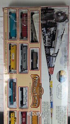 Ensemble de train électrique Bachmann HO Scale Overland Ltd avec système de voie E-Z Track 11 wagons NiB