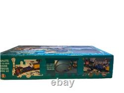 Ensemble de train électrique LGB 92770 3 voitures Lake George & Boulder avec voie supplémentaire boîte ouverte