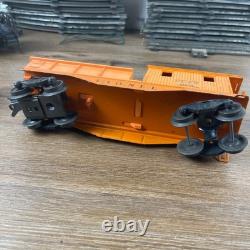 Ensemble de train électrique Lionel, lot locomotive bleue, grue rouge Jersey Central avec rails