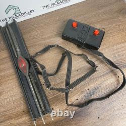 Ensemble de train électrique Lionel, lot locomotive bleue, grue rouge Jersey Central avec rails