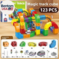 Ensemble de train électrique Track Fusion Klick Rail Monorail avec rails Cube STEM