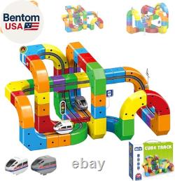 Ensemble de train électrique Track Fusion Klick Rail Monorail avec rails Cube STEM