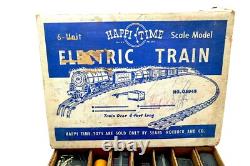 Ensemble de train électrique Vintage Sears HAPPI TIMES n° 05948 dans sa boîte d'origine