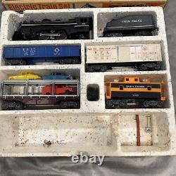 Ensemble de train électrique Vintage des années 1960 MARX #52875 avec boîte, locomotive #666