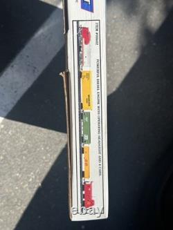 Ensemble de train électrique Vtg Bachmann Silver Comet Santa Fe HO 5 voitures + voie EZ 00602