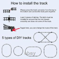 Ensemble de train électrique à distance pour enfants sur le thème de Noël