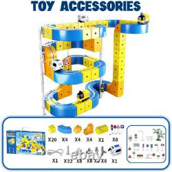 Ensemble de train électrique à piste infinie 3D flexible pour enfants de 4 à 8 ans, avec