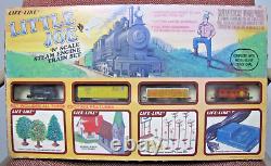 Ensemble de train électrique à vapeur N Scale Little Joe Life-like avec piste ovale et extras