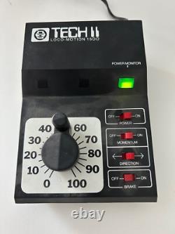 Ensemble de train électrique avec locomotion tech II numéro 1500, contrôle de train et rails