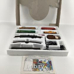 Ensemble de train électrique circulaire vintage Spartan Super Express avec locomotive lumineuse