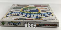 Ensemble de train électrique circulaire vintage Spartan Super Express avec locomotive lumineuse