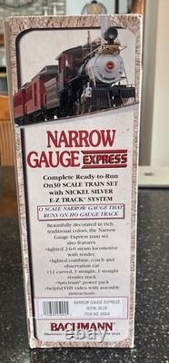 Ensemble de train électrique complet Bachman Silver Series On30 Ez Track System 25004 NIB