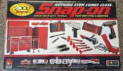 Ensemble de train électrique édition limitée Snap-on Tools 2002 avec 36 rails SCÉLLÉ DANS LA BOÎTE