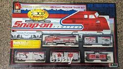 Ensemble de train électrique édition limitée Snap-on Tools 2002 avec 36 rails SCÉLLÉ DANS LA BOÎTE