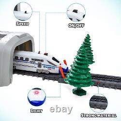 Ensemble de train électrique pour enfants Expérience Polar Express avec pistes et accessoires