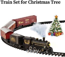 Ensemble de train électrique pour enfants, locomotive à vapeur, circuit de jeu, jouet pour les 3-12 ans