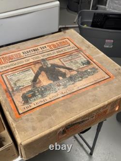 Ensemble de train électrique vintage Lionel et rail des années 1920