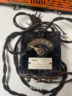 Ensemble de train électrique vintage Lionel et rail des années 1920