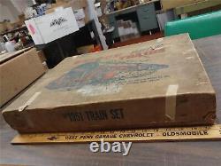 Ensemble de train électrique vintage antique unique lignes #1951 pistes de collection utilisées