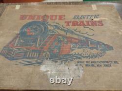 Ensemble de train électrique vintage antique unique lignes #1951 pistes de collection utilisées