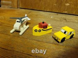 Ensemble de train en bois Thomas le petit train vintage avec rails de construction