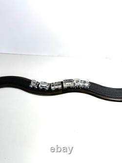 Ensemble de train en cristal Swarovski avec piste en bois 6 pièces