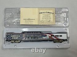 Ensemble de train express MAGA Donald Trump (3 pièces + rails et alimentation) Bradford Exchange Nouveau