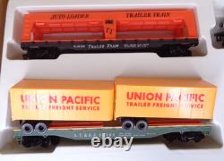 Ensemble de train express TYCO USA 4301 locomotive, transporteur automobile, pont, bloc d'alimentation +