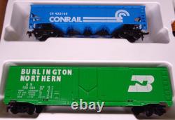 Ensemble de train express TYCO USA 4301 locomotive, transporteur automobile, pont, bloc d'alimentation +