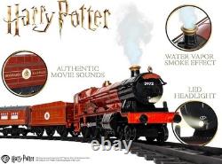 Ensemble de train jouet Hogwarts Express fonctionnant sur batterie avec Bluetooth, locomotive, T