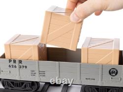 Ensemble de train jouet de fret Pennsylvania Flyer fonctionnant à piles avec Bluetooth, Locomo