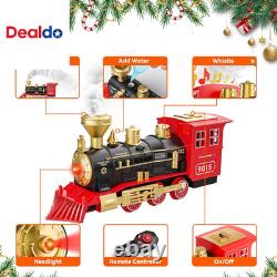 Ensemble de train, jouets de train télécommandés avec des rails de luxe, ensembles de train de Noël pour