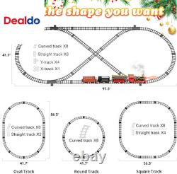 Ensemble de train, jouets de train télécommandés avec des rails de luxe, ensembles de train de Noël pour