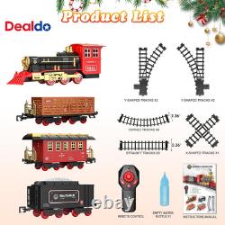 Ensemble de train, jouets de train télécommandés avec des rails de luxe, ensembles de train de Noël pour