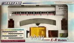Ensemble de train monorail ER Model (2) Piste Redline avec boîte