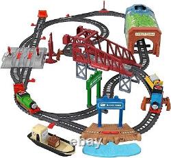 Ensemble de train motorisé Thomas et Percy avec rails et wagons de marchandises, cadeau idéal