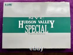 Ensemble de train spécial K-Line Hudson Valley 8 voitures (rails de train manquants)