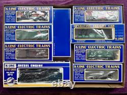 Ensemble de train spécial K-Line Hudson Valley 8 voitures (rails de train manquants)