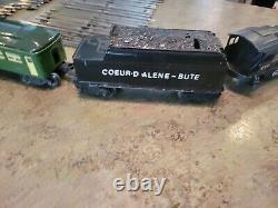 Ensemble de train vintage LIONEL 0-Gauge locomotive 239 & tender & 6440 & 6441 avec rails