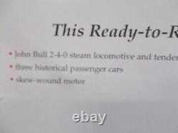 Ensemble de trains Bachmann the John Bull 2-4-0 Loco & 3 voitures - contrôleur de piste à l'échelle ho