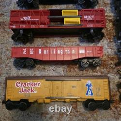 Ensemble de trains Lionel O Gauge Lot de 68 pièces Locomotives Voitures Piste Transformateur Testé