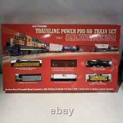 Ensemble de trains Walthers Train line Power Pro HO testé et fonctionnel! Aucune voie incluse.